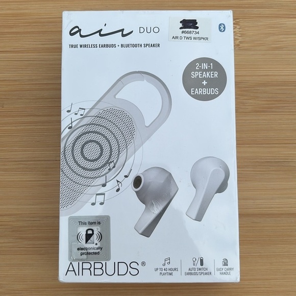 Brand New Air Duo 2-in-1 True Wireless Earbuds & Bluetooth Speaker Charging Case - Picture 1 of 10